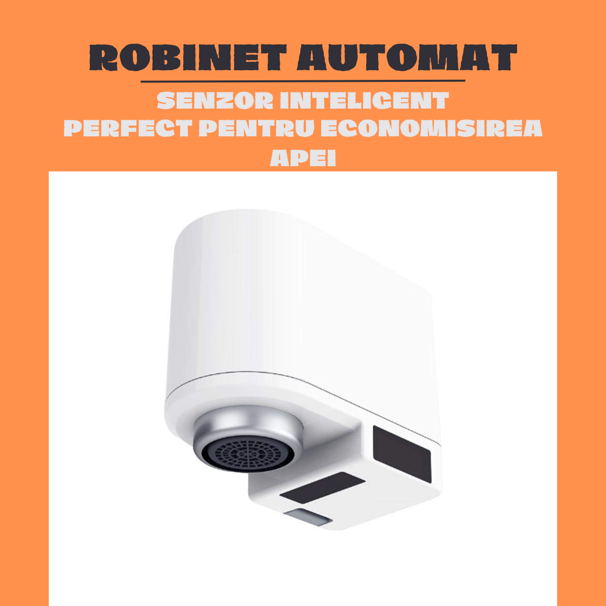 Robinet Electric pentru Bucatarie/Baie, Senzor Inteligent, IPX6, Hands-Free, Water Saver