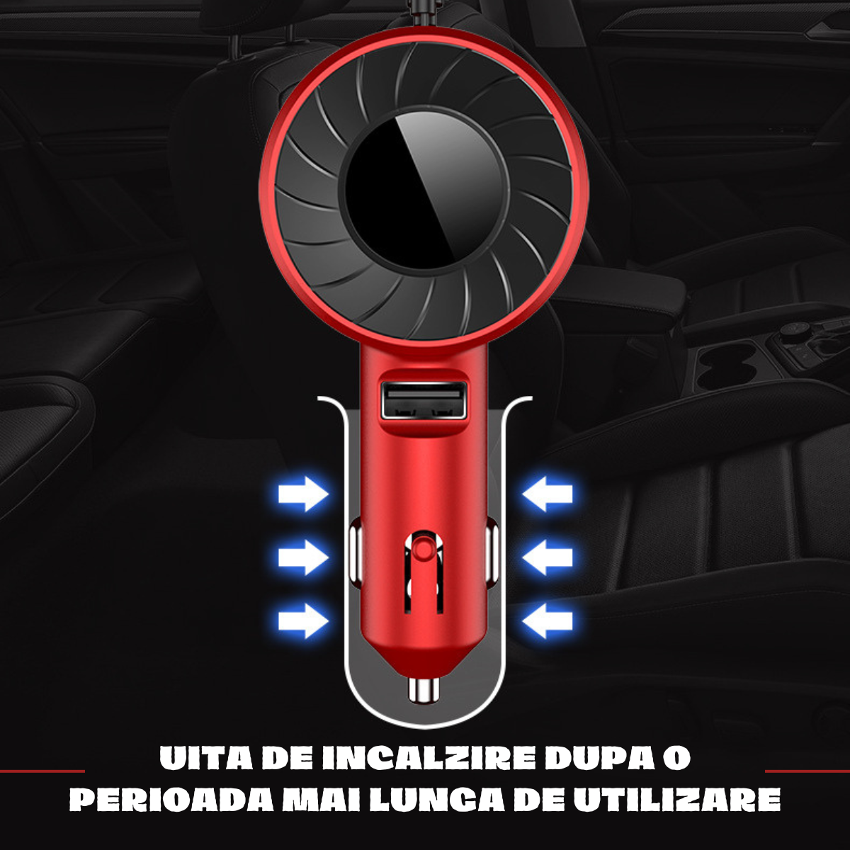 Incarcator auto, Cablu Retractabil, USB Type C / Lightning / Micro USB, 21W, 5V, 1 X USB Port