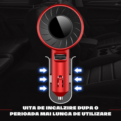 Incarcator auto, Cablu Retractabil, USB Type C / Lightning / Micro USB, 21W, 5V, 1 X USB Port