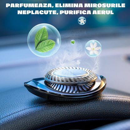 Odorizant Auto Aromatherapy, Suport Numar Telefon, Incarare Solara