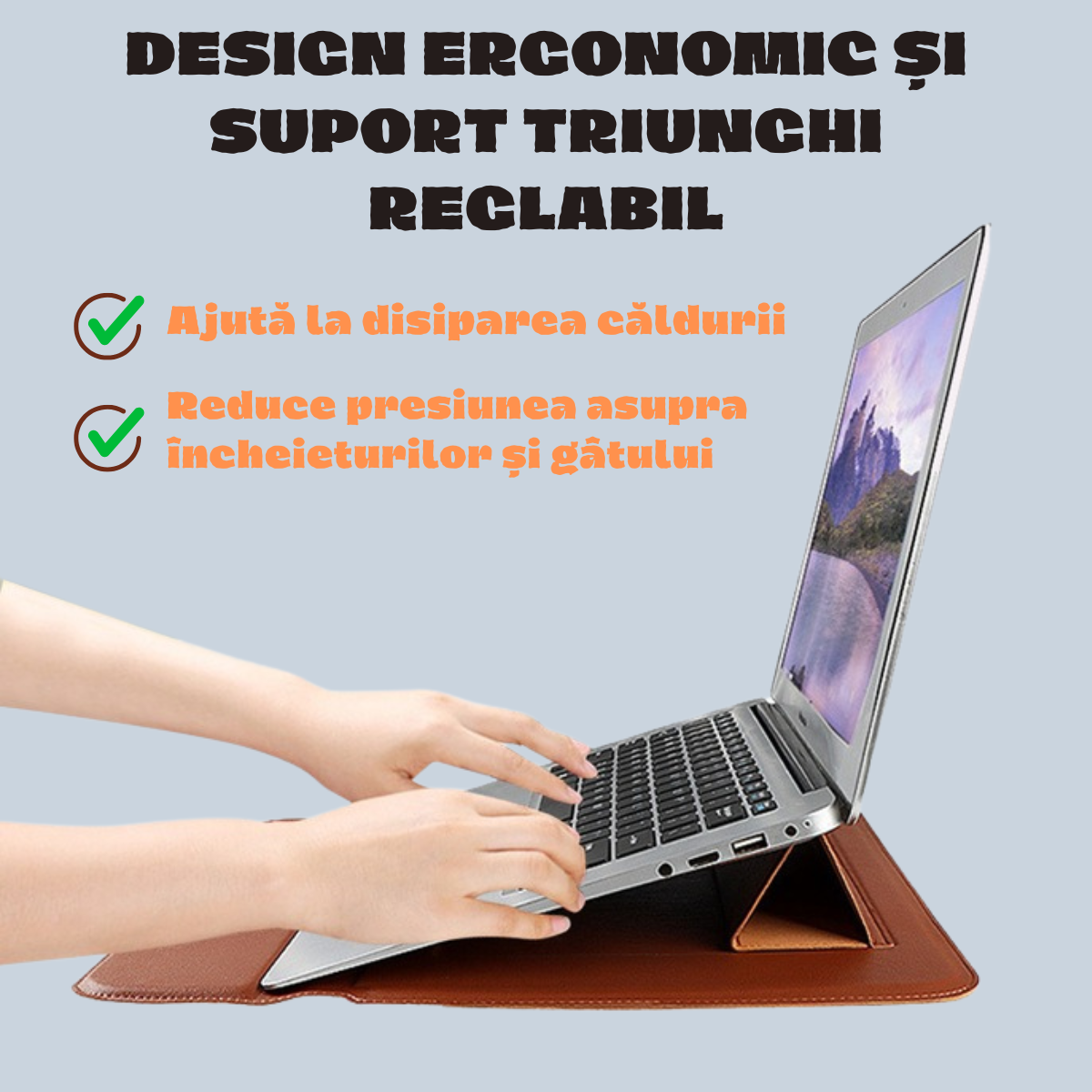 Husa Laptop 14-15 inch,compatibila cu MacBook Air, MacBook Pro, 30x40 cm