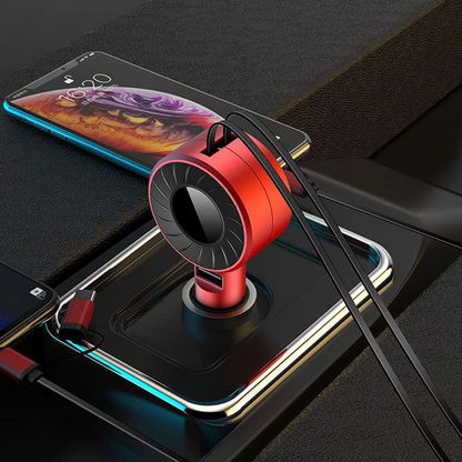 Incarcator auto, Cablu Retractabil, USB Type C / Lightning / Micro USB, 21W, 5V, 1 X USB Port
