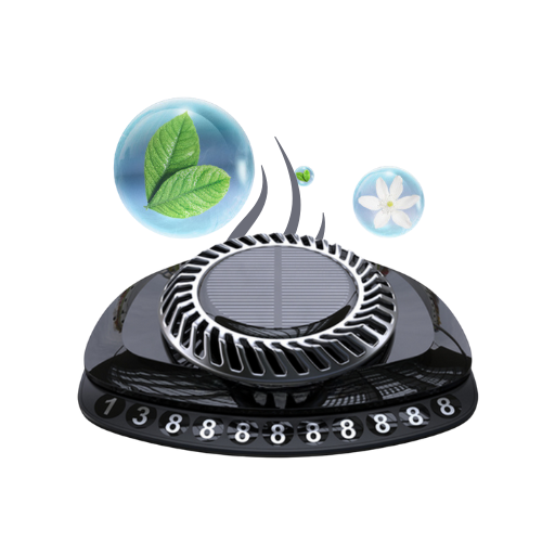 Odorizant Auto Aromatherapy, Suport Numar Telefon, Incarare Solara